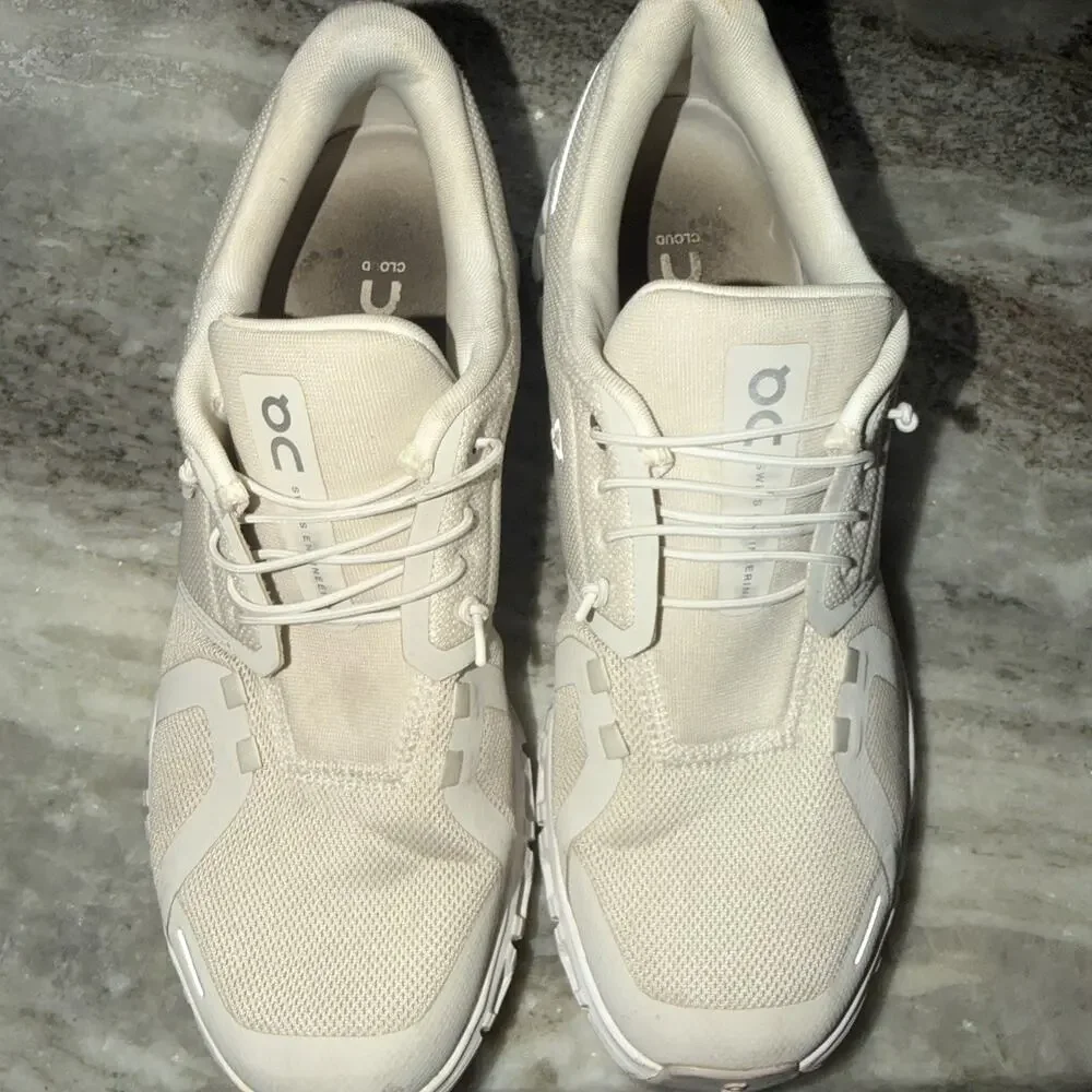 ON Cloud 6 Women's Running Shoes Pearl/White US Sizes 9.5 Sneakers (SRC)